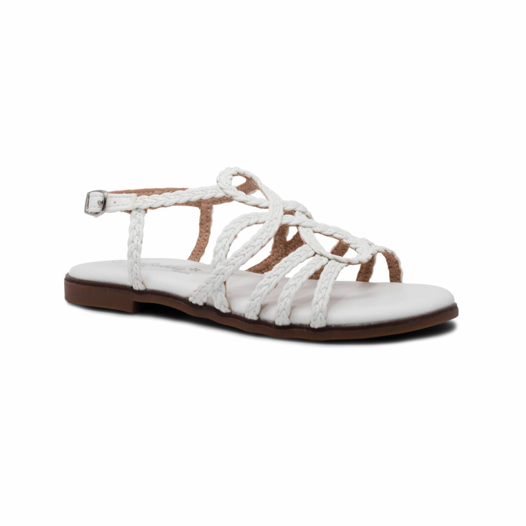 Imagen de SANDALIA PLANA 1373 BLANCA