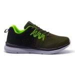 Sneakers verde/negro con plantilla de memoria, extremadamente cómodos