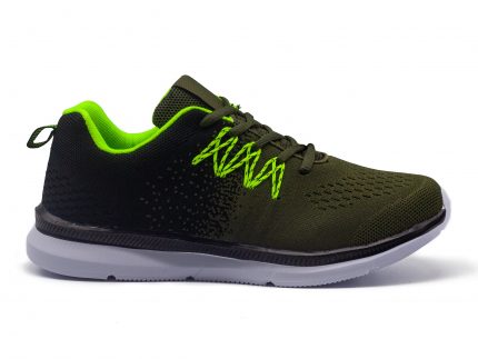 Sneakers verde/negro con plantilla de memoria, extremadamente cómodos