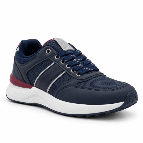 Zapatilla deportiva de hombre modelo 789 en azul o marrón con cordones y suela antideslizante