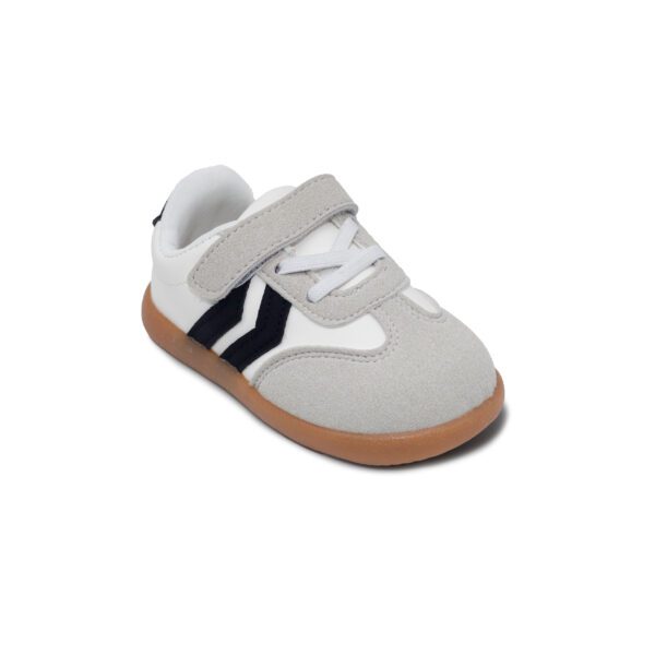 Zapatilla barefoot modelo 1571 para niño y niña con velcro, cordones elásticos y suela flexible
